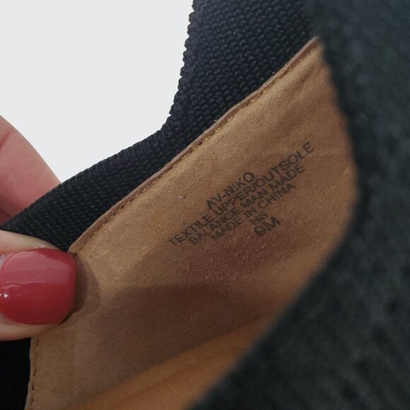 Adrienne Vittadini Niko Black Stretch Slip-on Espadrille 9M - Picture 4 of 9